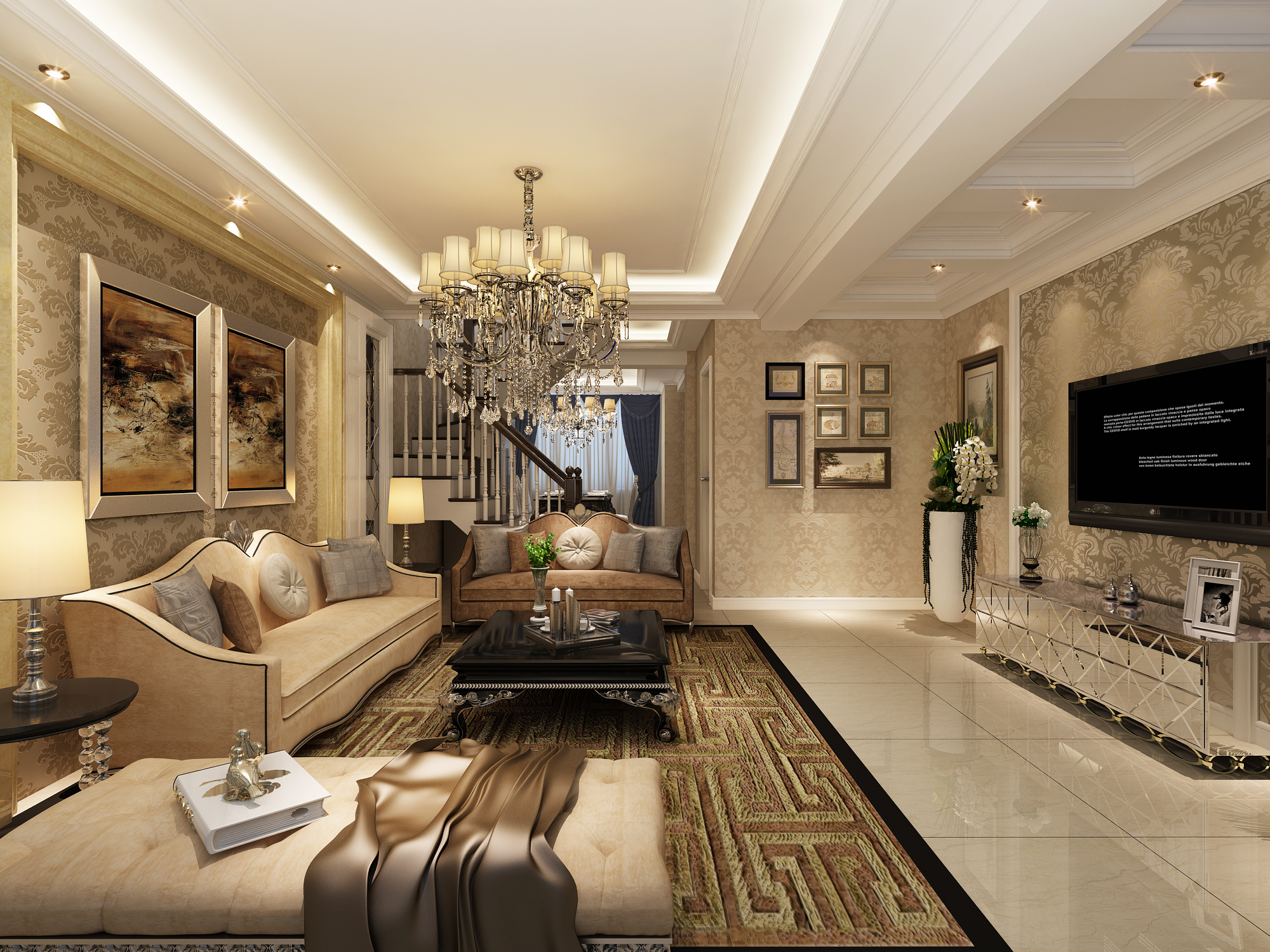 欧式典雅风范 571平米别墅家装装修设计赏析